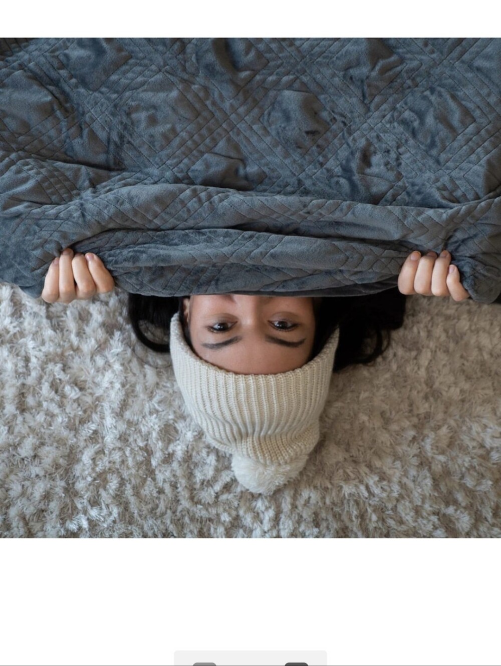 Cozy Dark Gray Quilted  Duvet Cover  - Neutral Comfort